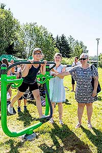 Slavnostní otevření workoutového hřiště v Dolním Třeboníně 29.6.2019, foto: Lubor Mrázek