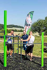 Slavnostní otevření workoutového hřiště v Dolním Třeboníně 29.6.2019, foto: Lubor Mrázek