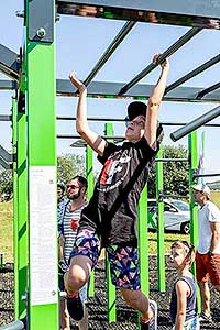 Slavnostní otevření workoutového hřiště v Dolním Třeboníně 29.6.2019, foto: Lubor Mrázek