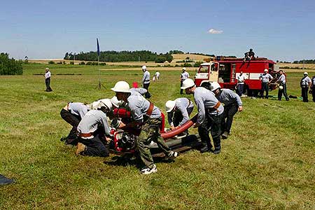 Hasičská soutěž „O pohár Obce Dolní Třebonín“,  14. července 2007