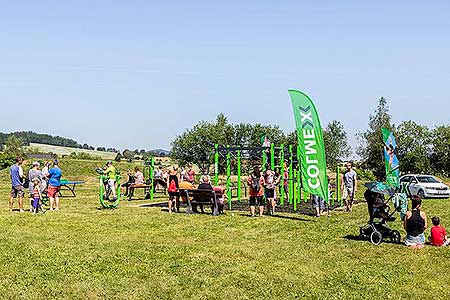 Slavnostní otevření workoutového hřiště v Dolním Třeboníně 29.6.2019, foto: Lubor Mrázek