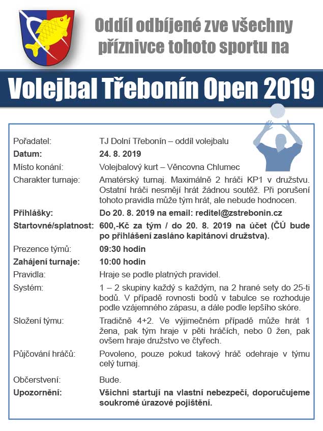 Volejbal Třebonín Open 24.8.2019