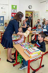 Zahájení školního roku 2019/2020 v ZŠ Dolní Třebonín, 2.9.2019, foto: Lubor Mrázek