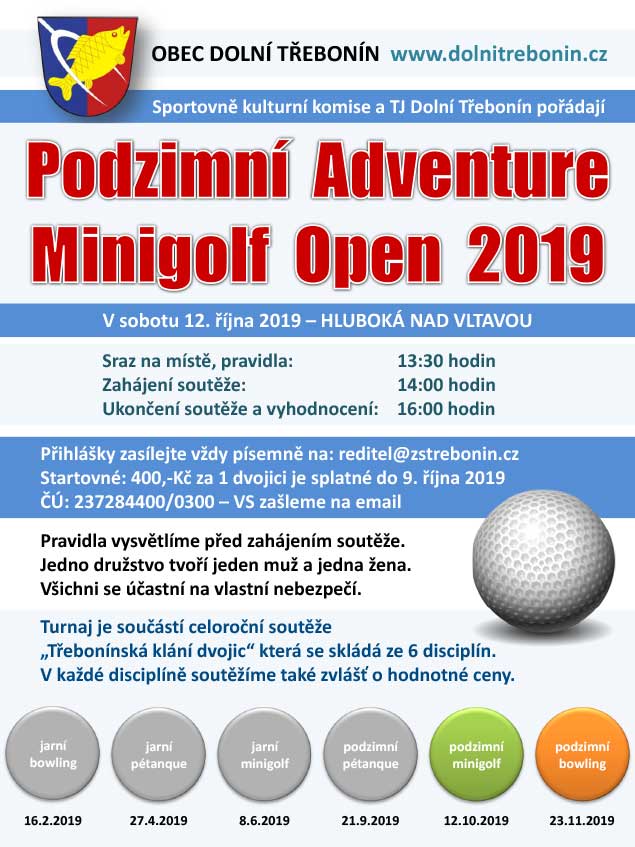 Podzimní adventure minigolf 12.10.2019