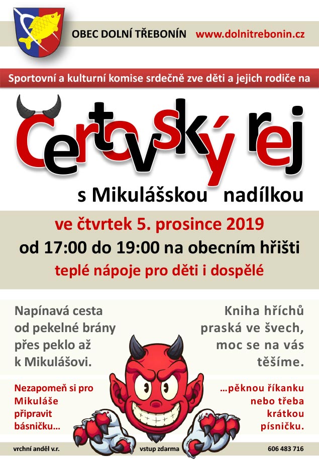 Čertovský rej s mikulášskou nadílkou 5.12.2019