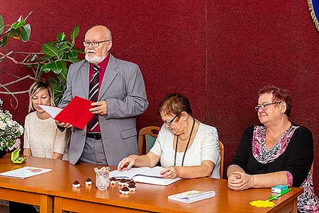 Vítání občánků v obci Dolní Třebonín 23.11.2019, foto: Lubor Mrázek