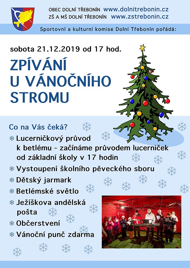 Zpívání u vánočního stromu 21.12.2019