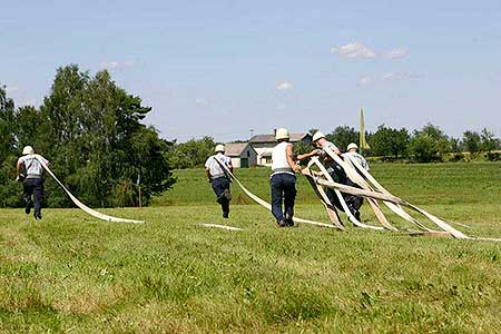 Hasičská soutěž „O pohár Obce Dolní Třebonín“,  14. července 2007