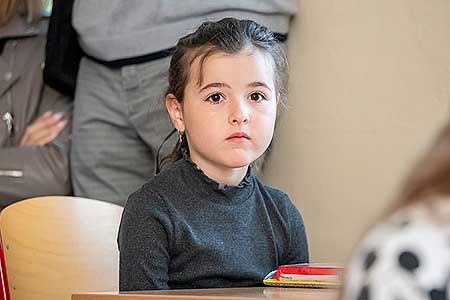 Zahájení školního roku v ZŠ a MŠ Dolní Třebonín 1.9.2021, foto: Lubor Mrázek