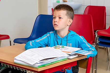 Zahájení školního roku v ZŠ a MŠ Dolní Třebonín 1.9.2021, foto: Lubor Mrázek