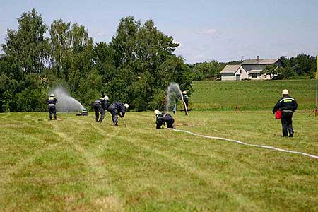 Hasičská soutěž „O pohár Obce Dolní Třebonín“,  14. července 2007