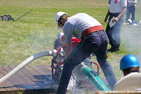 Hasičská soutěž „O pohár Obce Dolní Třebonín“,  14. července 2007