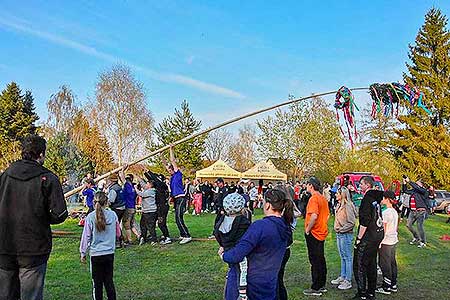 Pálení čarodějnic, Dolní Třebonín 30.4.2022, foto: Jan Švec