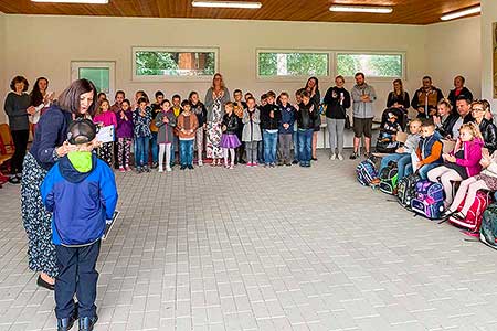 Zahájení školního roku v ZŠ a MŠ Dolní Třebonín 1. září 2022, foto: Lubor Mrázek