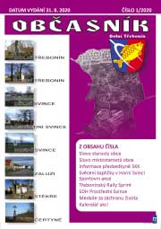 Třebonínský občasník 1/2020 ze dne 31.8.2020 Třebonínský občasník 1/2020 ze dne 31.8.2020