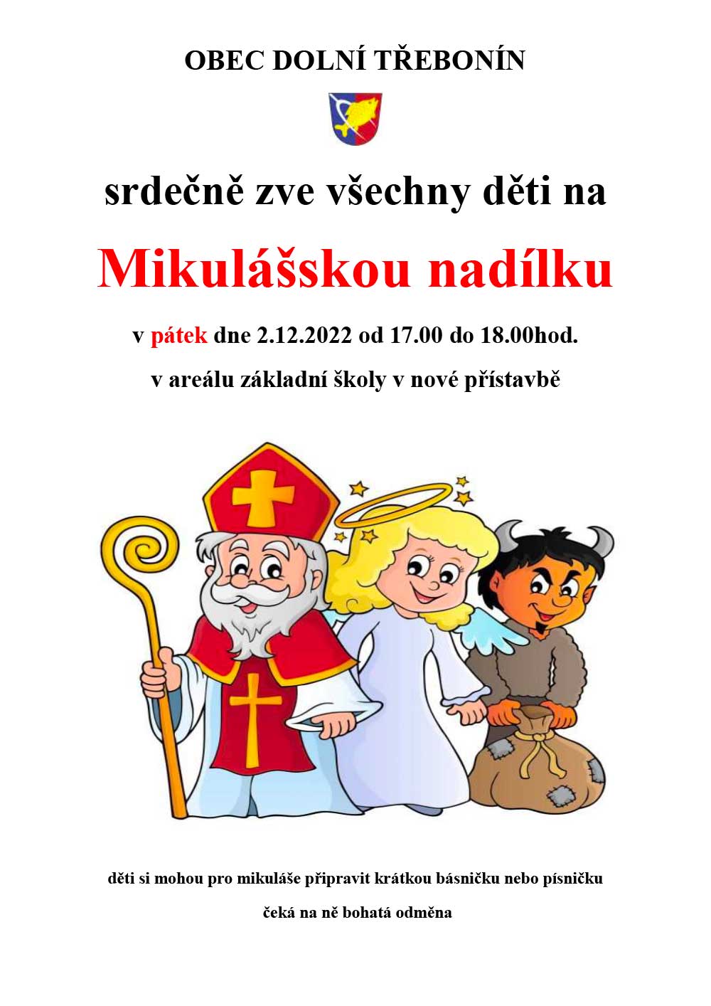 Mikulášská nadílka 2. 12. 2022