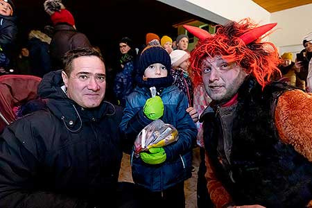 Mikulášská nadílka v Dolním Třeboníně 2. prosince 2022, foto: Lubor Mrázek