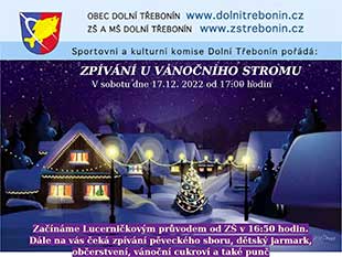 Zpívání u vánočního stromu 17. 12. 2022