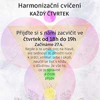 Harmonizační cvičení v Dolním Třeboníně každý čtvrtek od 27.4.2023