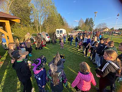 Pálení čarodějnic, Dolní Třebonín 30.4.2023, foto: Iveta Kahovcová