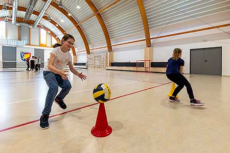 Nová sportovní hala přivítala první návštěvníky, Dolní Třebonín 23. 5. 2023, foto: Lubor Mrázek