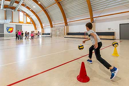 Nová sportovní hala přivítala první návštěvníky, Dolní Třebonín 23. 5. 2023, foto: Lubor Mrázek