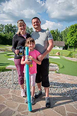 Minigolf v Resortu Olšina, 3. soutěž Třebonínského klání dvojic 11. 6. 2023, foto: Jan Švec