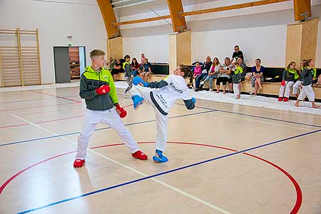 Den otevřených dveří sportovně kulturního centra a rozloučení se školou, Dolní Třebonín 24. 6. 2023, foto: Jan Švec