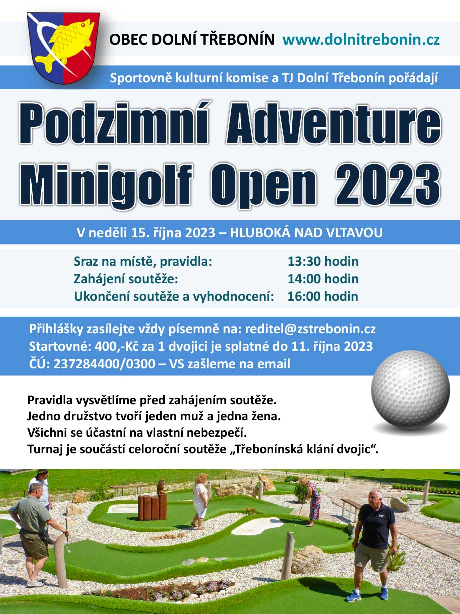 Podzimní minigolf 15. října 2023