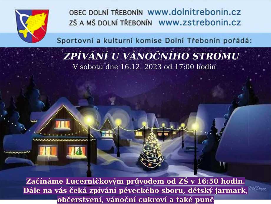 Zpívání u vánočního stromu 16. 12. 2023