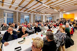 Setkání důchodců, restaurace SKC Dolní Třebonín 7. března 2024, foto: Lubor Mrázek