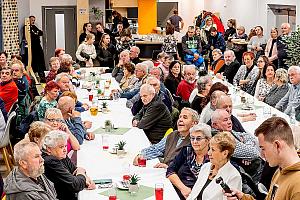 Setkání důchodců, restaurace SKC Dolní Třebonín 7. března 2024, foto: Lubor Mrázek