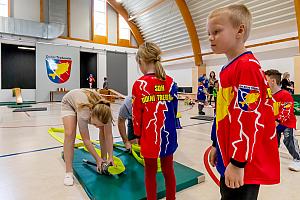 Závody mladých hasičů v překážkové dráze, sportovní hala Dolní Třebonín 13. 4. 2024, foto: Lubor Mrázek