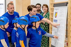 Závody mladých hasičů v překážkové dráze, sportovní hala Dolní Třebonín 13. 4. 2024, foto: Lubor Mrázek