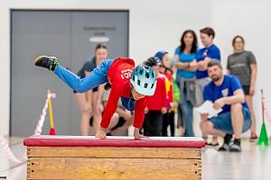Závody mladých hasičů v překážkové dráze, sportovní hala Dolní Třebonín 13. 4. 2024, foto: Lubor Mrázek