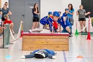 Závody mladých hasičů v překážkové dráze, sportovní hala Dolní Třebonín 13. 4. 2024, foto: Lubor Mrázek