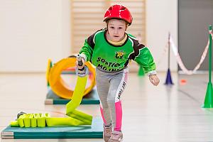 Závody mladých hasičů v překážkové dráze, sportovní hala Dolní Třebonín 13. 4. 2024, foto: Lubor Mrázek