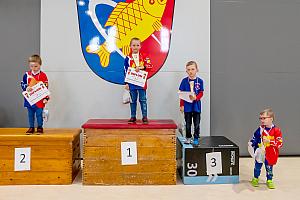 Závody mladých hasičů v překážkové dráze, sportovní hala Dolní Třebonín 13. 4. 2024, foto: Lubor Mrázek
