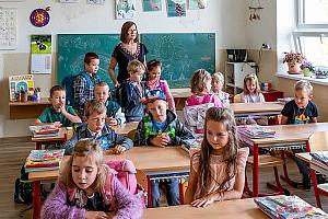 Zahájení školního roku v ZŠ Dolní Třebonín 2. 9. 2024, foto: Lubor Mrázek