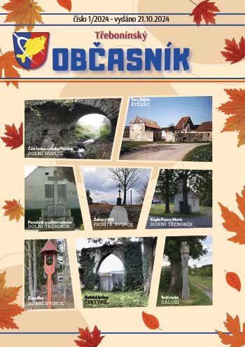 Třebonínský občasník 1/2024 ze dne 21.10.2024 Třebonínský občasník 1/2024 ze dne 21.10.2024