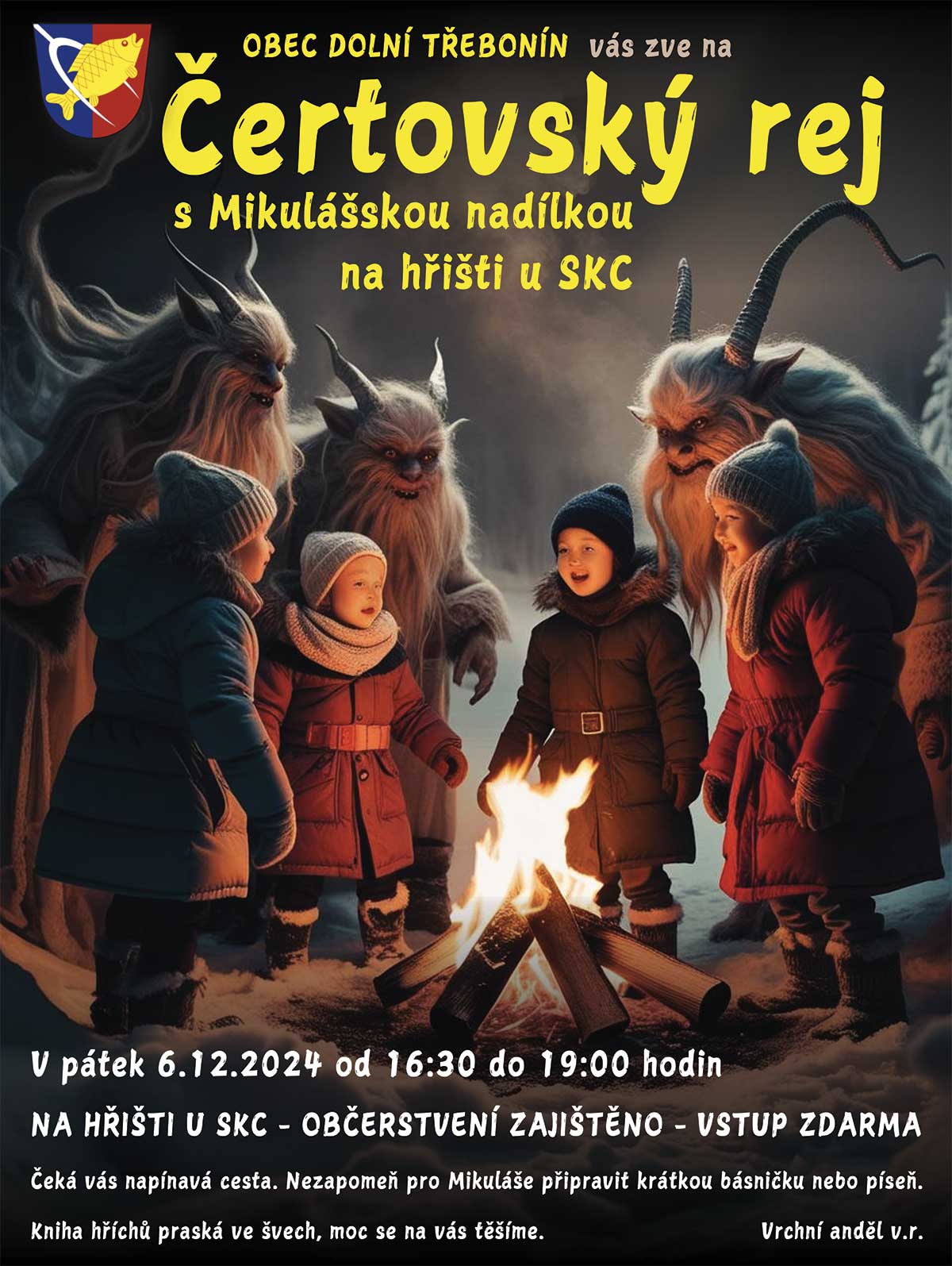 Čertovský rej s mikulášskou nadílkou 6. 12. 2024