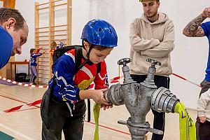 Závody TFA dětí pro mladé hasiče, SKC Dolní Třebonín 23. 11. 2024, foto: Lubor Mrázek