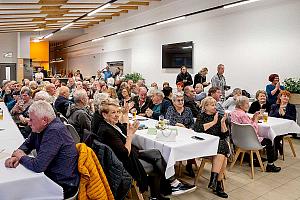 Setkání důchodců, restaurace SKC Dolní Třebonín 13. března 2025, foto: Lubor Mrázek