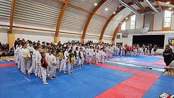 Jihočeský turnaj mládeže Japonského karate, sportovní hala Dolní Třebonín 12.4.2025, Zdroj: SHIROKAN DOJO - Karate České Budějovice
