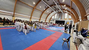 Jihočeský turnaj mládeže Japonského karate, sportovní hala Dolní Třebonín 12.4.2025, Zdroj: SHIROKAN DOJO - Karate České Budějovice