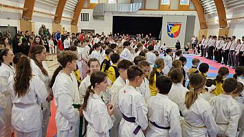 Jihočeský turnaj mládeže Japonského karate, sportovní hala Dolní Třebonín 12.4.2025, Zdroj: SHIROKAN DOJO - Karate České Budějovice