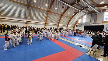 Jihočeský turnaj mládeže Japonského karate, sportovní hala Dolní Třebonín 12.4.2025, Zdroj: SHIROKAN DOJO - Karate České Budějovice