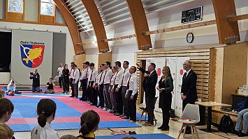Jihočeský turnaj mládeže Japonského karate, sportovní hala Dolní Třebonín 12.4.2025, Zdroj: SHIROKAN DOJO - Karate České Budějovice