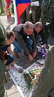 Slavnostní položení kytice k 80. výročí sestřelení amerického letce Williama R. Preddyho 12. 4. 2025