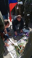 Slavnostní položení kytice k 80. výročí sestřelení amerického letce Williama R. Preddyho 12. 4. 2025